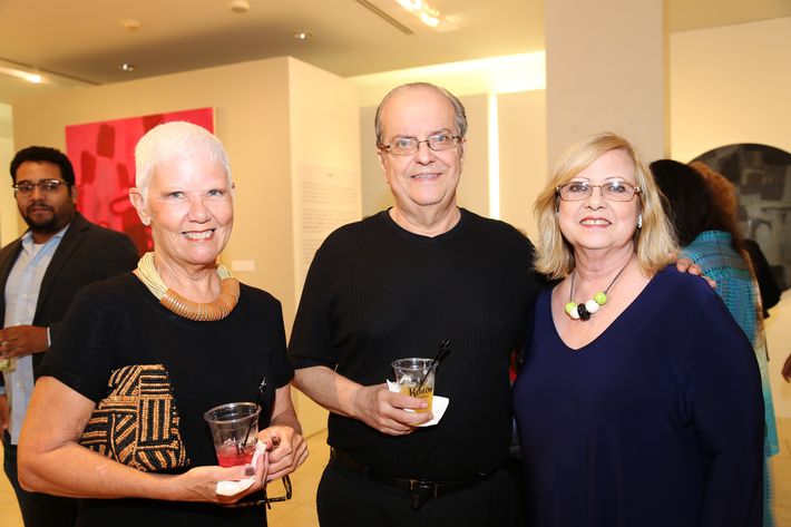 Sonia Sanz, Jorge y Rita Toro, en la muestra Hábitat en Arte @ Plaza.