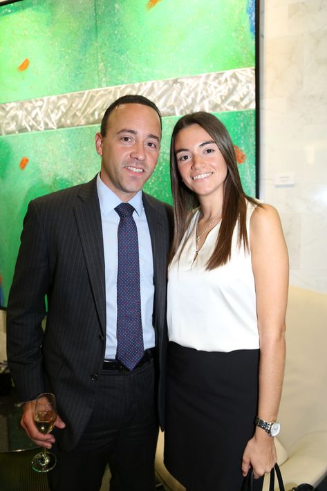 William Vidal y Michelle de la Vega, en la inauguración de la Unidad de Platinum Banking y sucursal de FirstBank.
