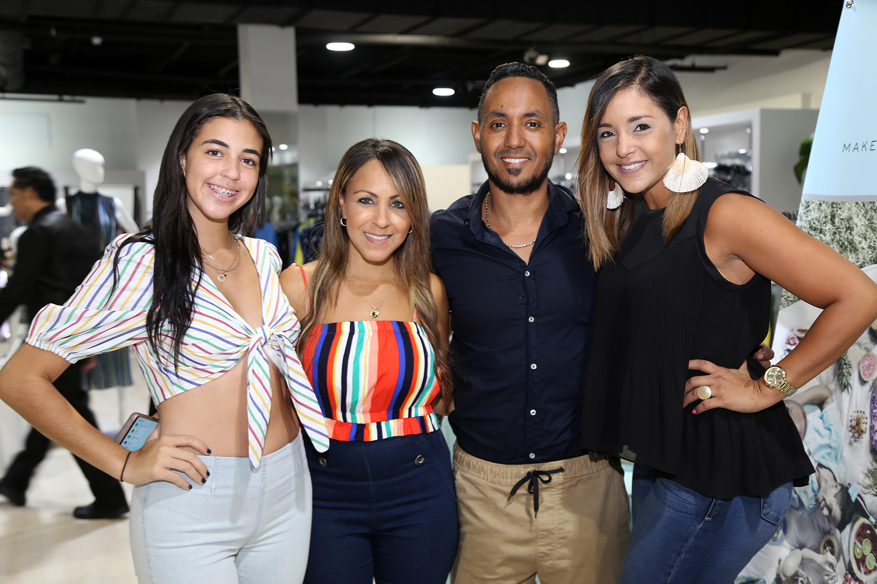 Alana Siaca, Rosana Ayala, Carlos Ayala y Lixaris Torres. (Nichole Saldarriaga)