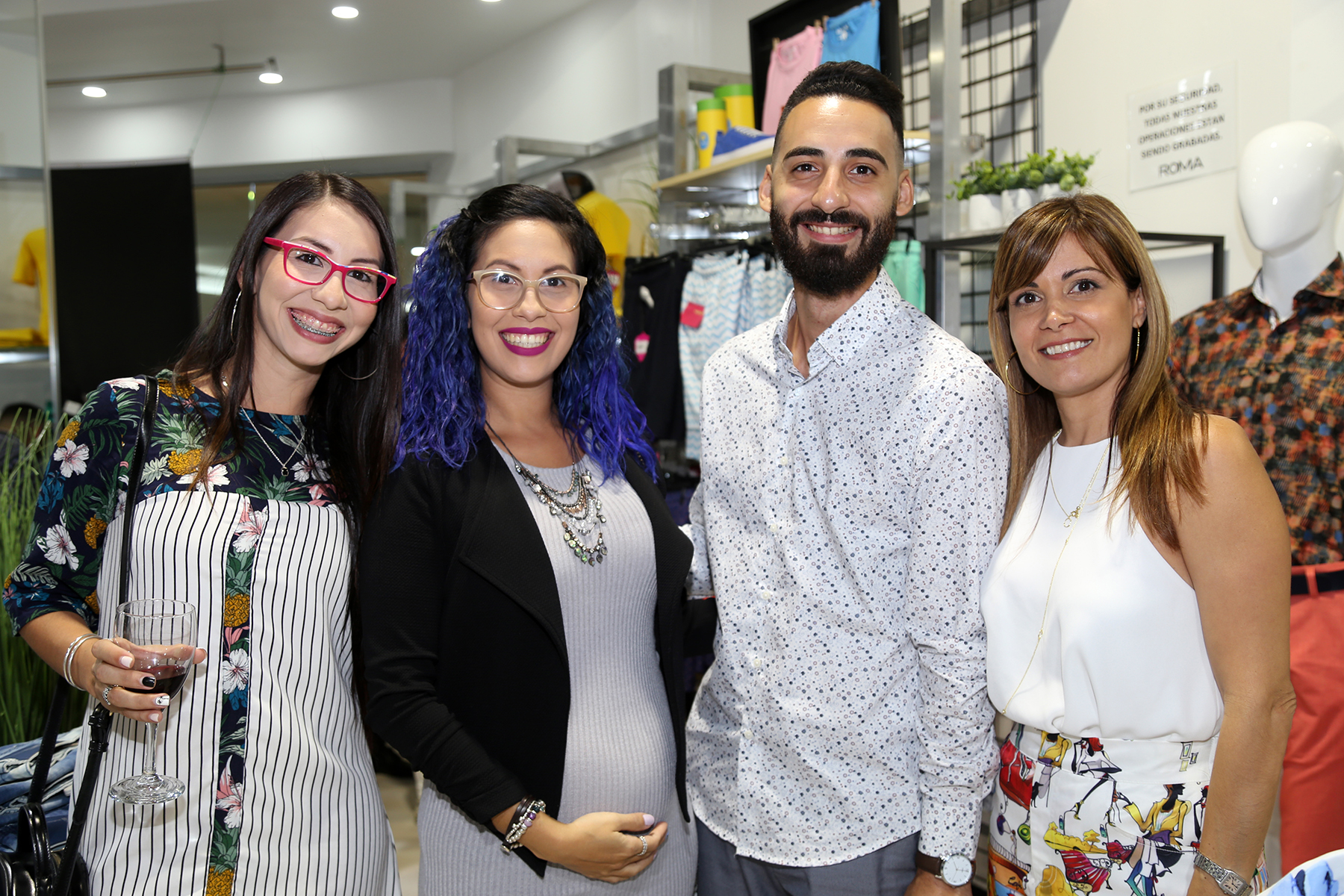 Melanie Pérez, Melissa Pérez, Abel Ruiz y Jessica Fraguada. (Nichole Saldarriaga)