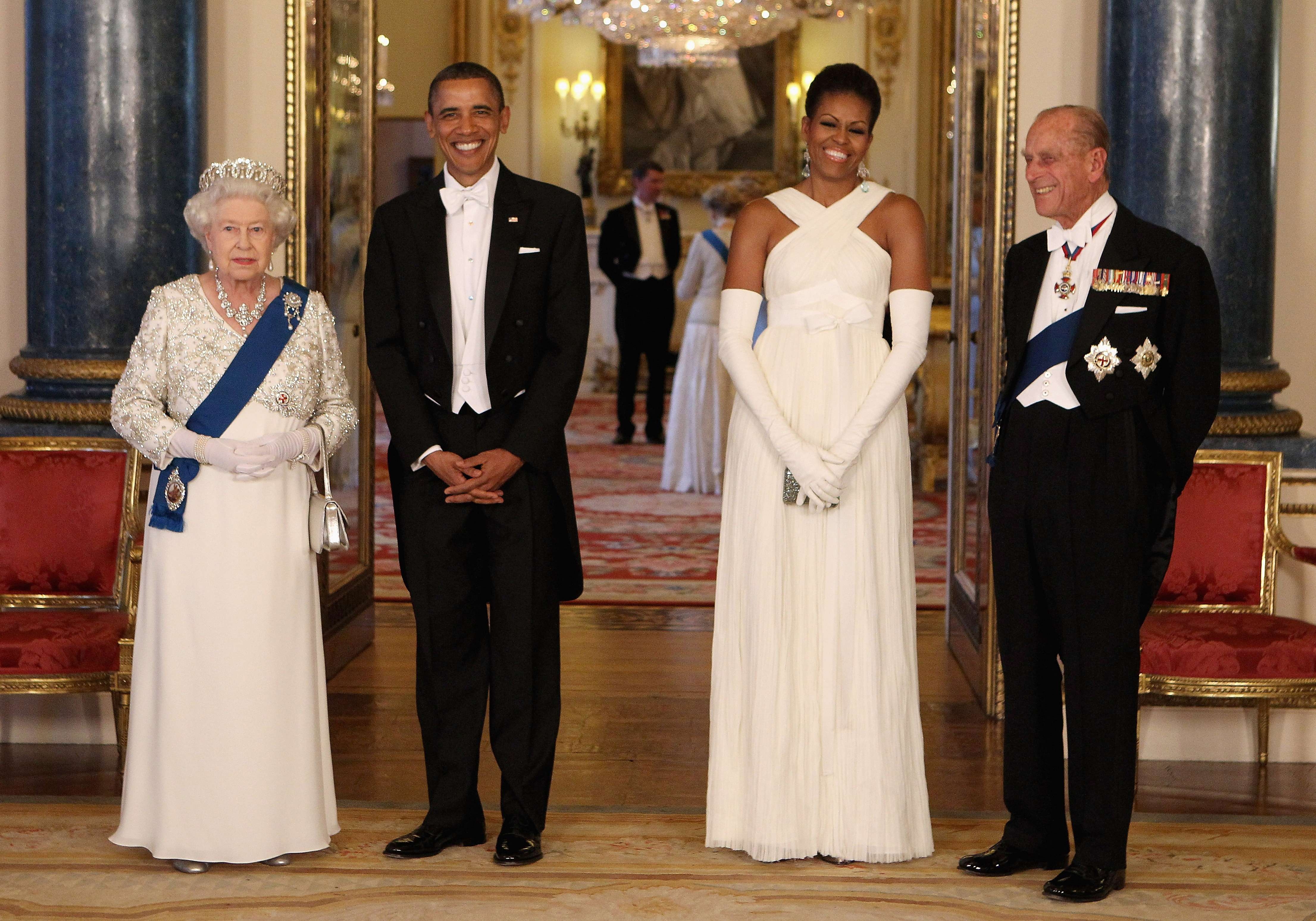En mayo de 2011 recibió en el palacio de Buckingham al entonces presidente de Estados Unidos, Barack Obama y a la primera dama, Michelle Obama. (Archivo)
