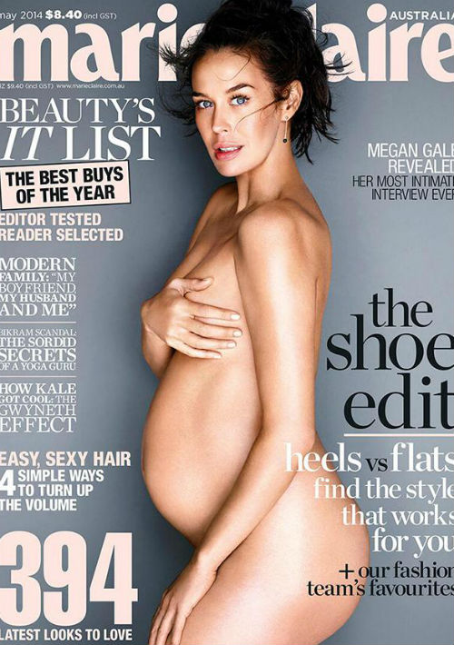 La modelo australiana Megan Gale en la portada de Marie Claire. (Archivo)