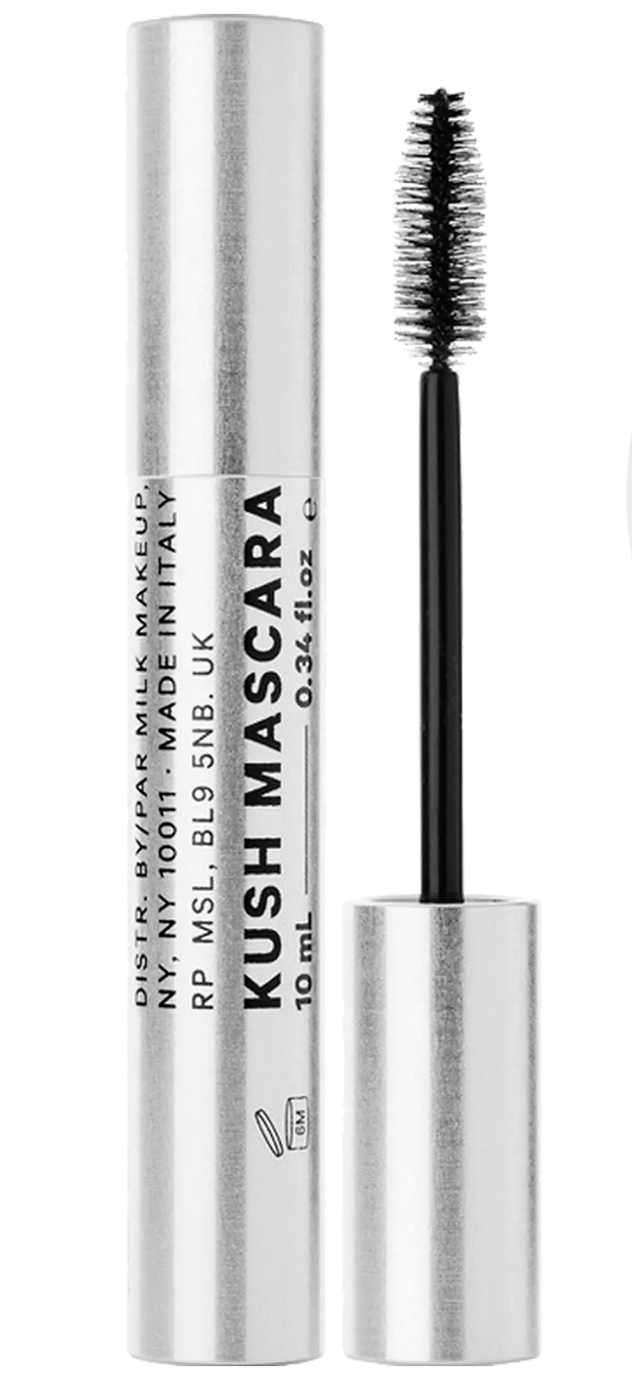 Milk Makeup Kush High Volume Mascara es un rímel de alto volumen con aceite de semilla de cannabis que ayuda a darle mayor grosor a la pestaña y la hidrata para un aspecto más saludable, incluso después de haber quitado el rímel. (Suministrada)