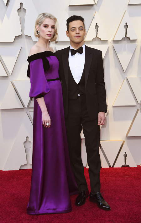 Lucy Boynton y Rami Malek. (Richard Shotwell/Invision/AP)