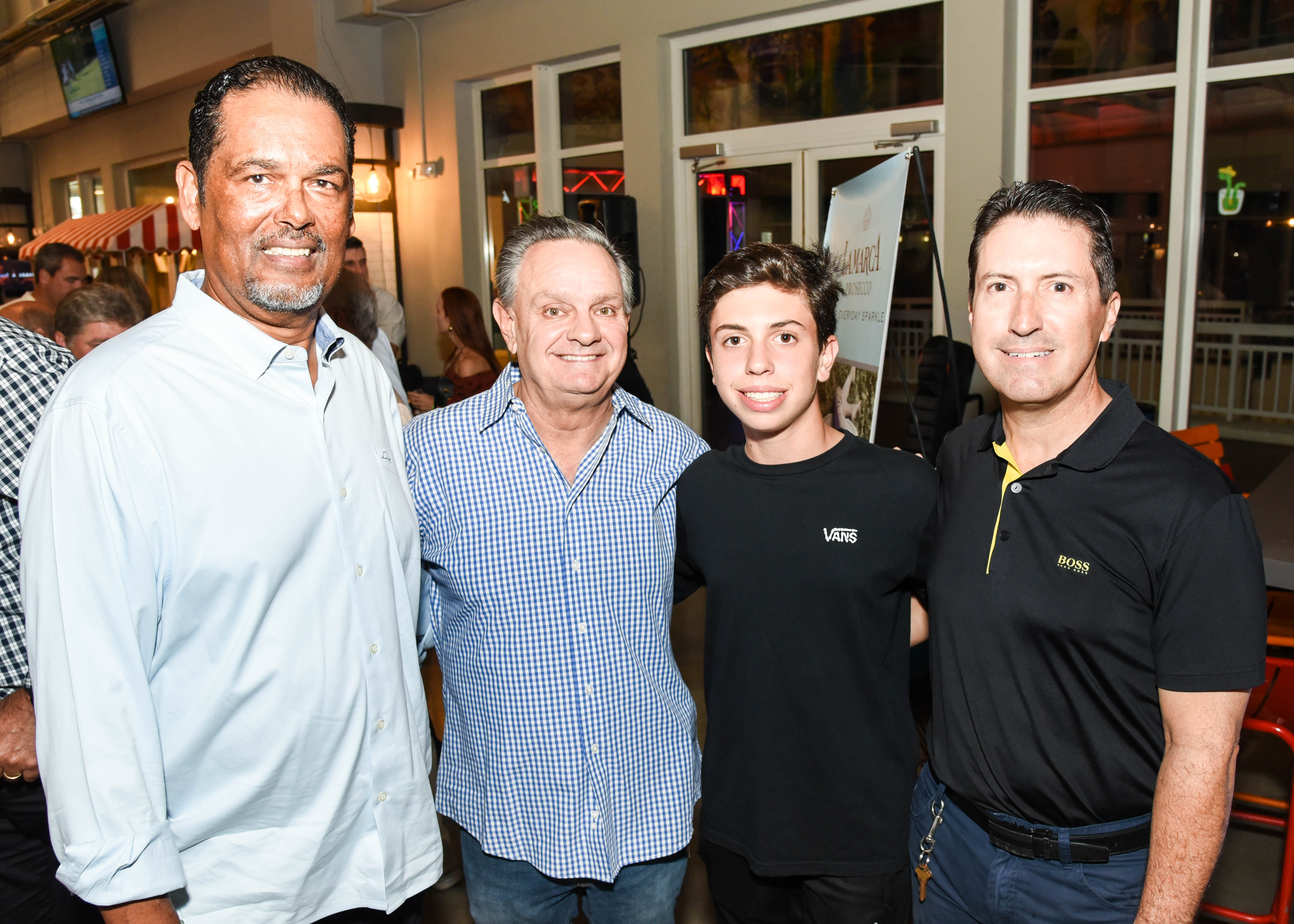 18 de febrero de 2020. San Juan, Puerto Rico. El equipo de Steve Dalmau, Juan Botello, Gustavo Hernández, hijo, y Gustavo Hernández, padre. (Enid M. Salgado Mercado)