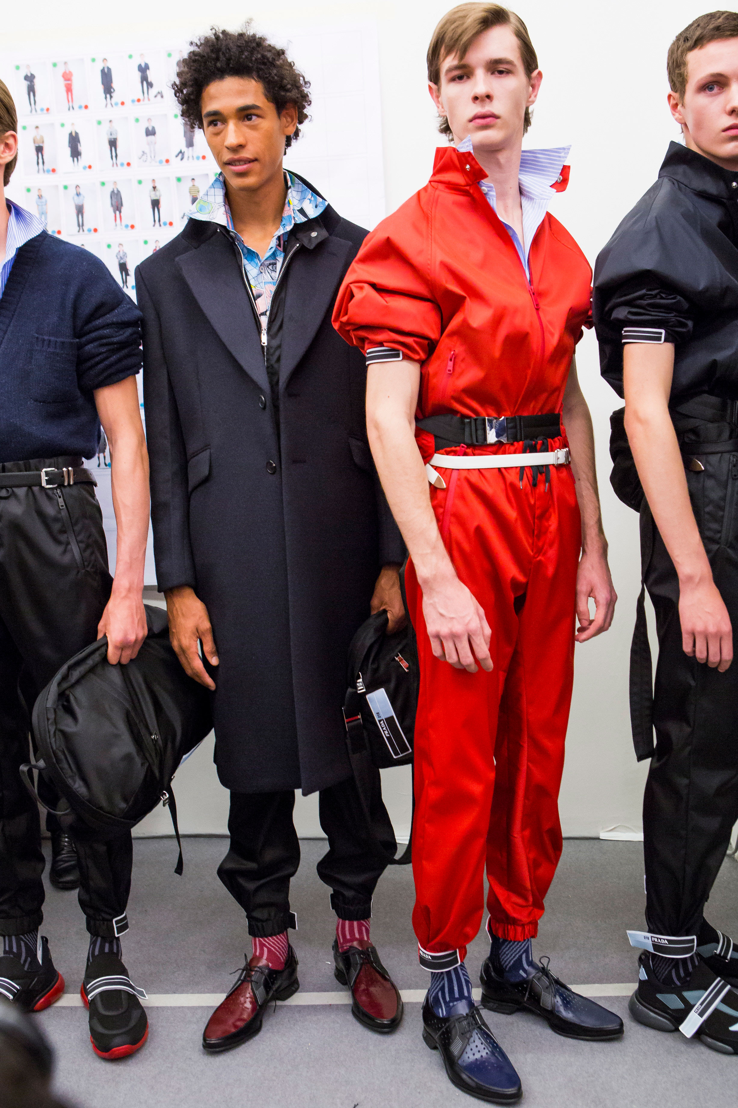 Los monos fueron una de las apuestas más fuertes de la colección de Prada en Milán. Foto: WGSN.