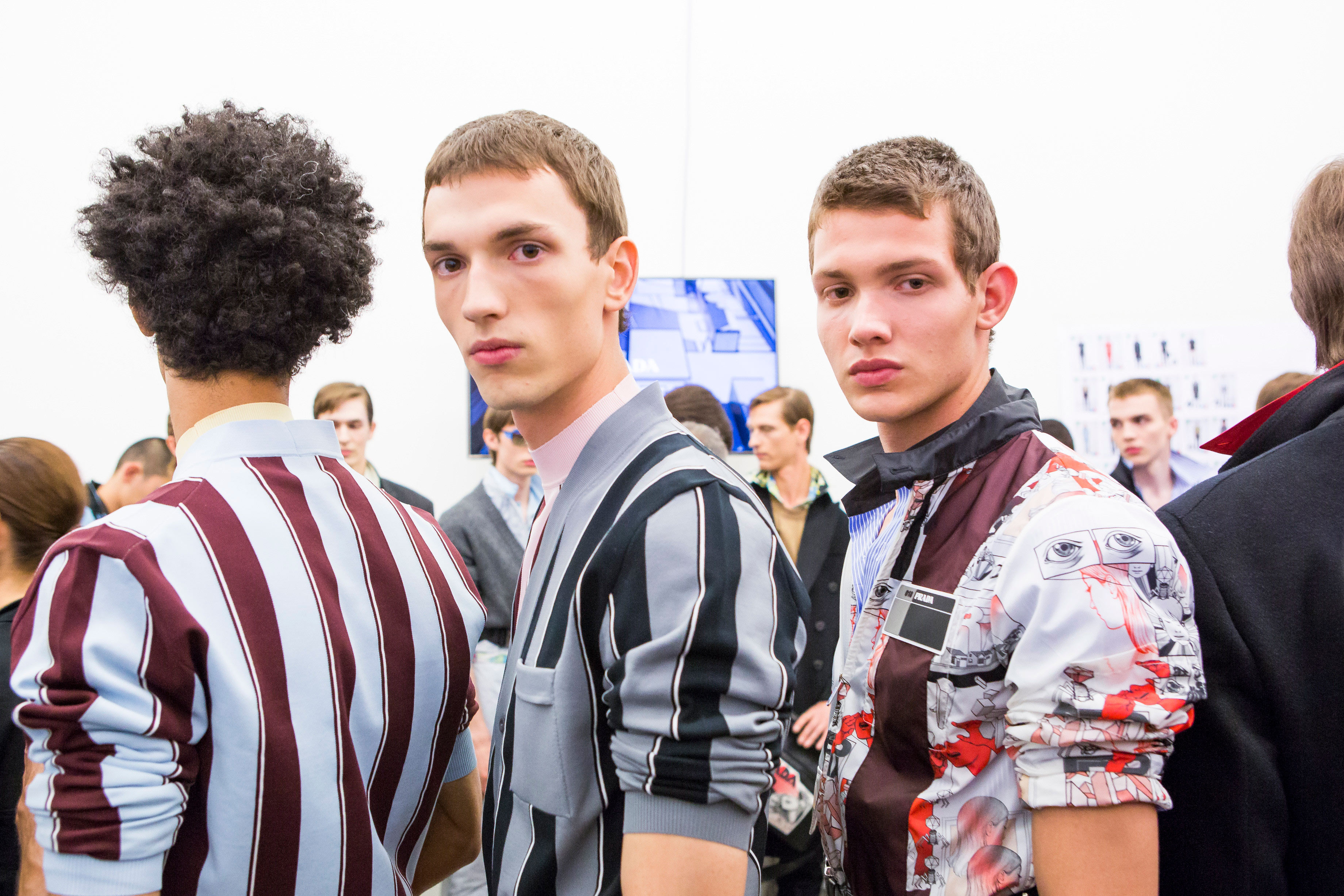 Las camisas, uno de los favoritos de Prada para dejar la huella de los cómics. Foto: WGSM.