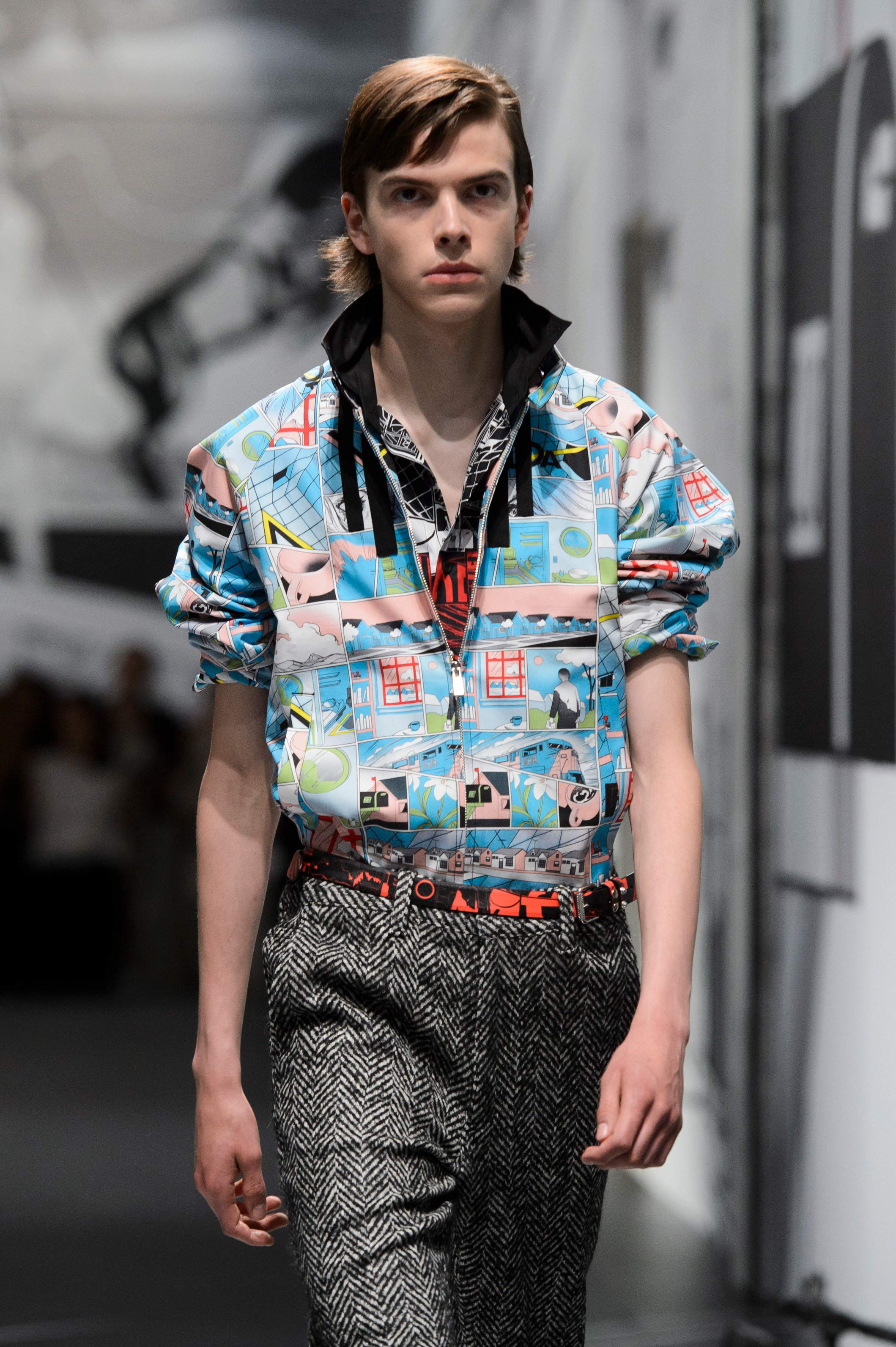 Las camisas, uno de los favoritos de Prada para dejar la huella de los cómics. Foto: WGSM.