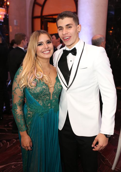Veronica García y Marcos Zegri, en el Senior Prom de Baldwin School.