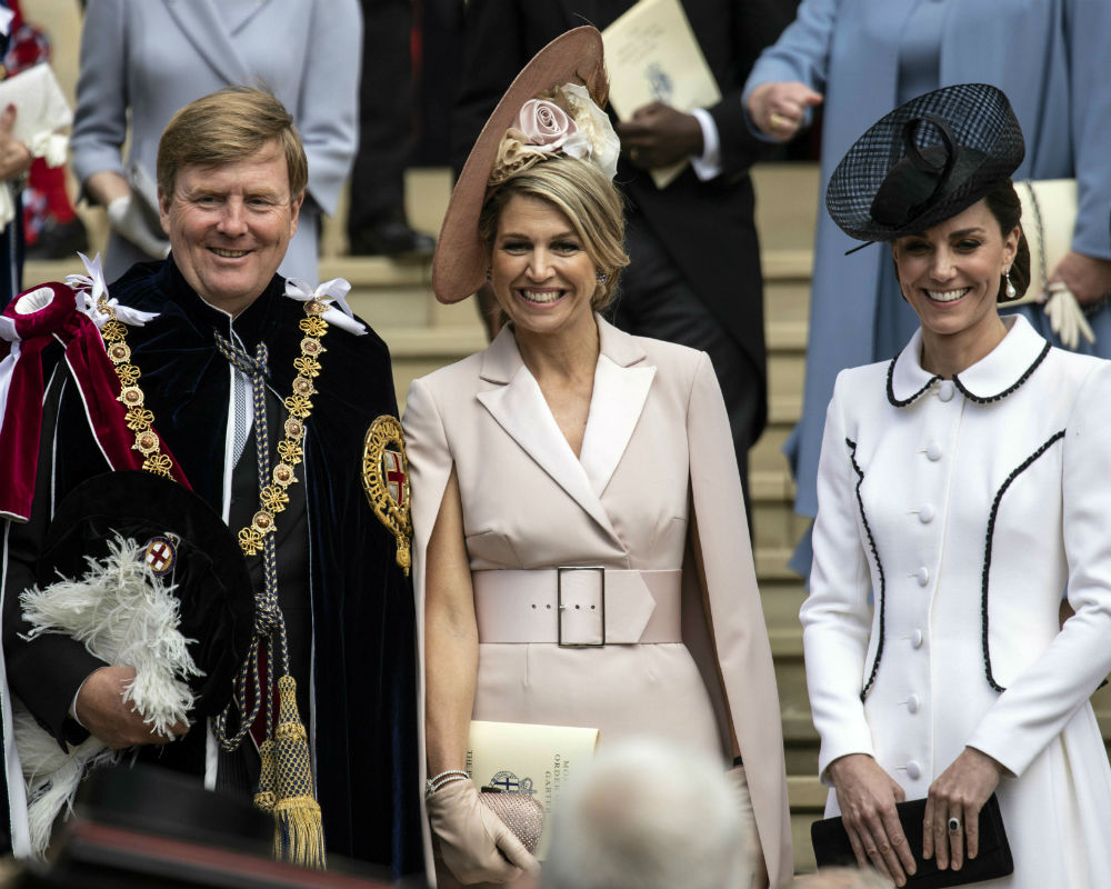 William Alexander, Maxima y Kate. (AP)
