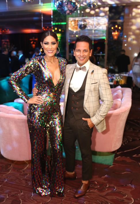 Tic Toc Here Comes My 2018: despiden el año en el Condado Vanderbilt. En la foto, Rosalina Torres y Luis Antonio. Foto: José R. Pérez Centeno