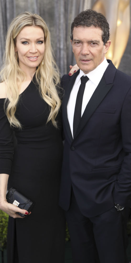 Antonio Banderas y Nicole Kimpel. (AP)