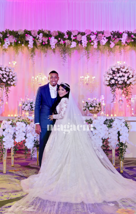 El tocado de la novia fue de María Elena. (Suministrada/ Claudette Montero)