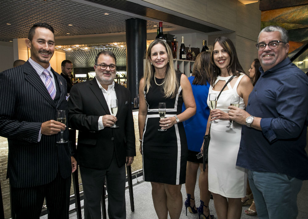 José Burgos, Rafael Gavilanes, Annie Mayol, Vanessa Otero y Frank Suárez. (Suministrada)