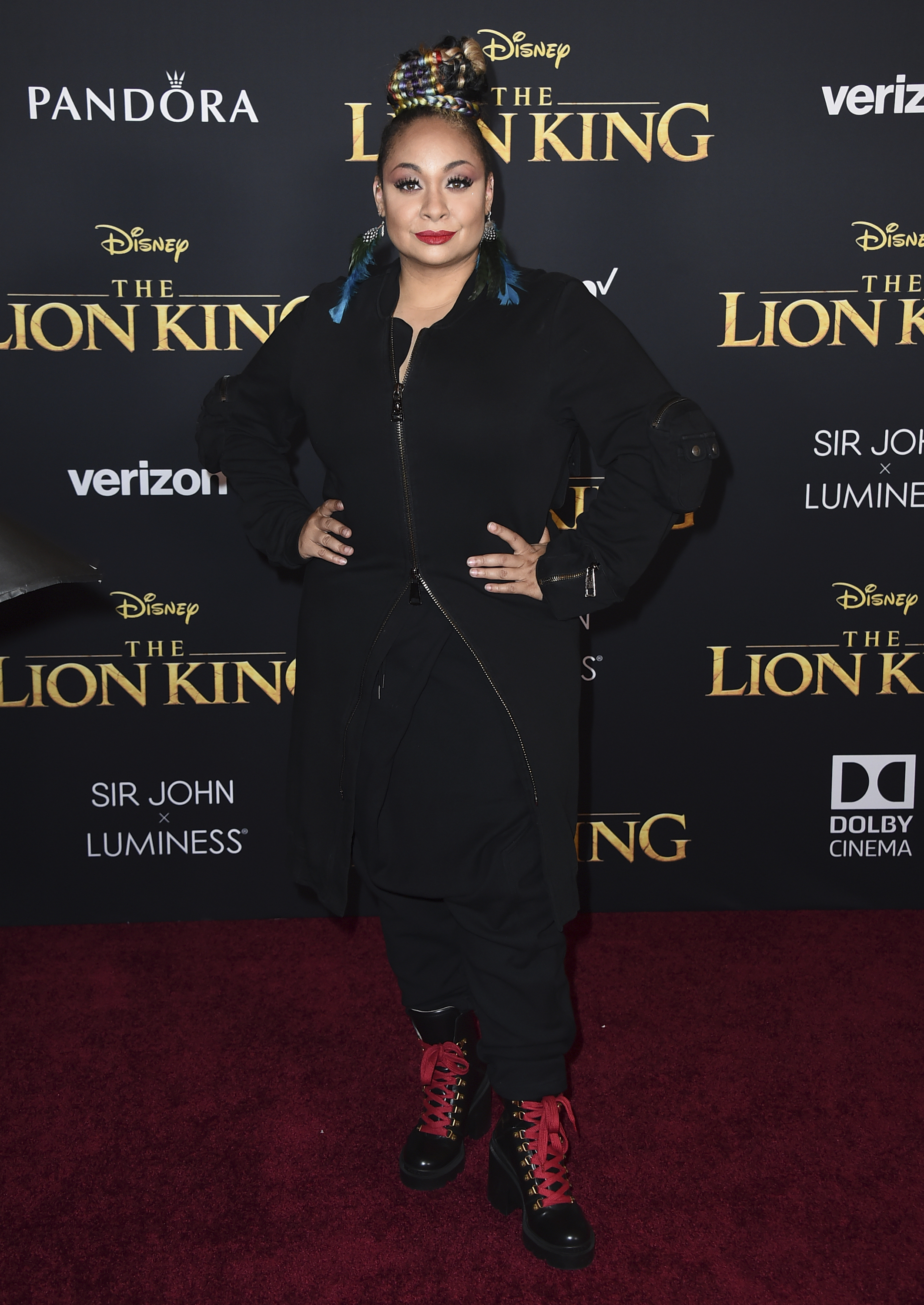 Raven-Symone fue una de las invitadas especiales al estreno. (AP)