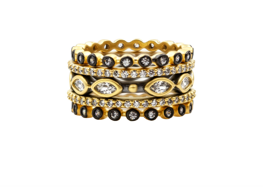 Anillos “stackables” Freida Rothman, joyería en plata 925 de Kury Plaza Las Américas. (Foto: Suministrada)