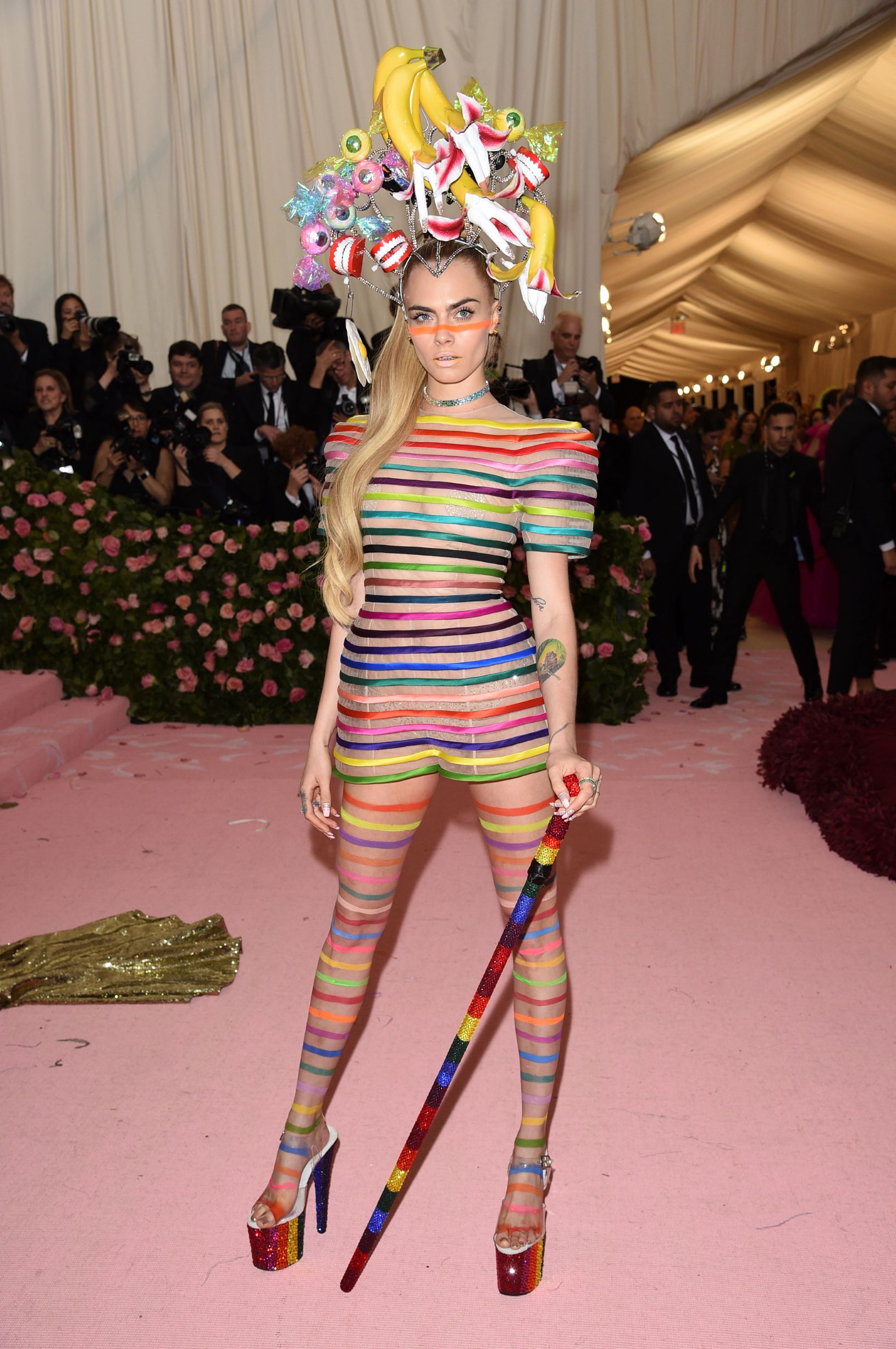La modelo y actriz Cara Delevinge. (AP)
