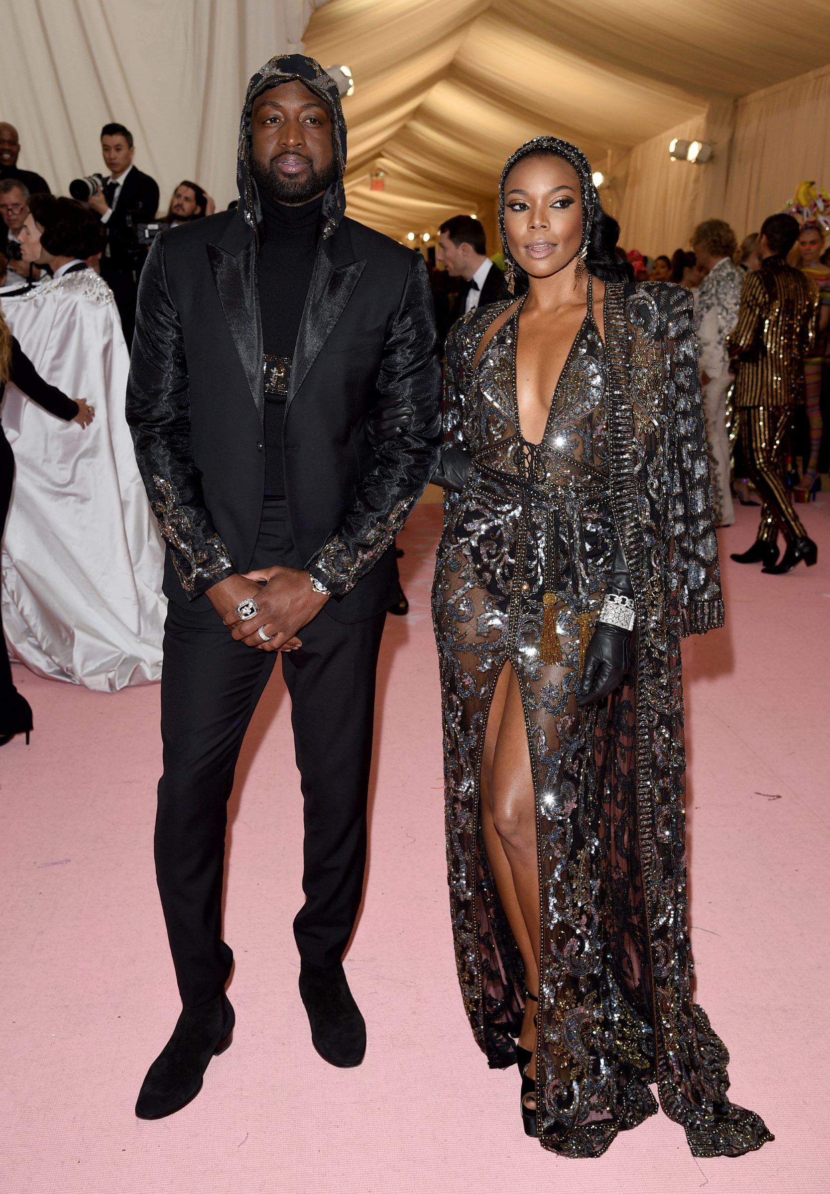 El baloncelista Dwyane Wade y la actriz Gabrielle Union. (AP)