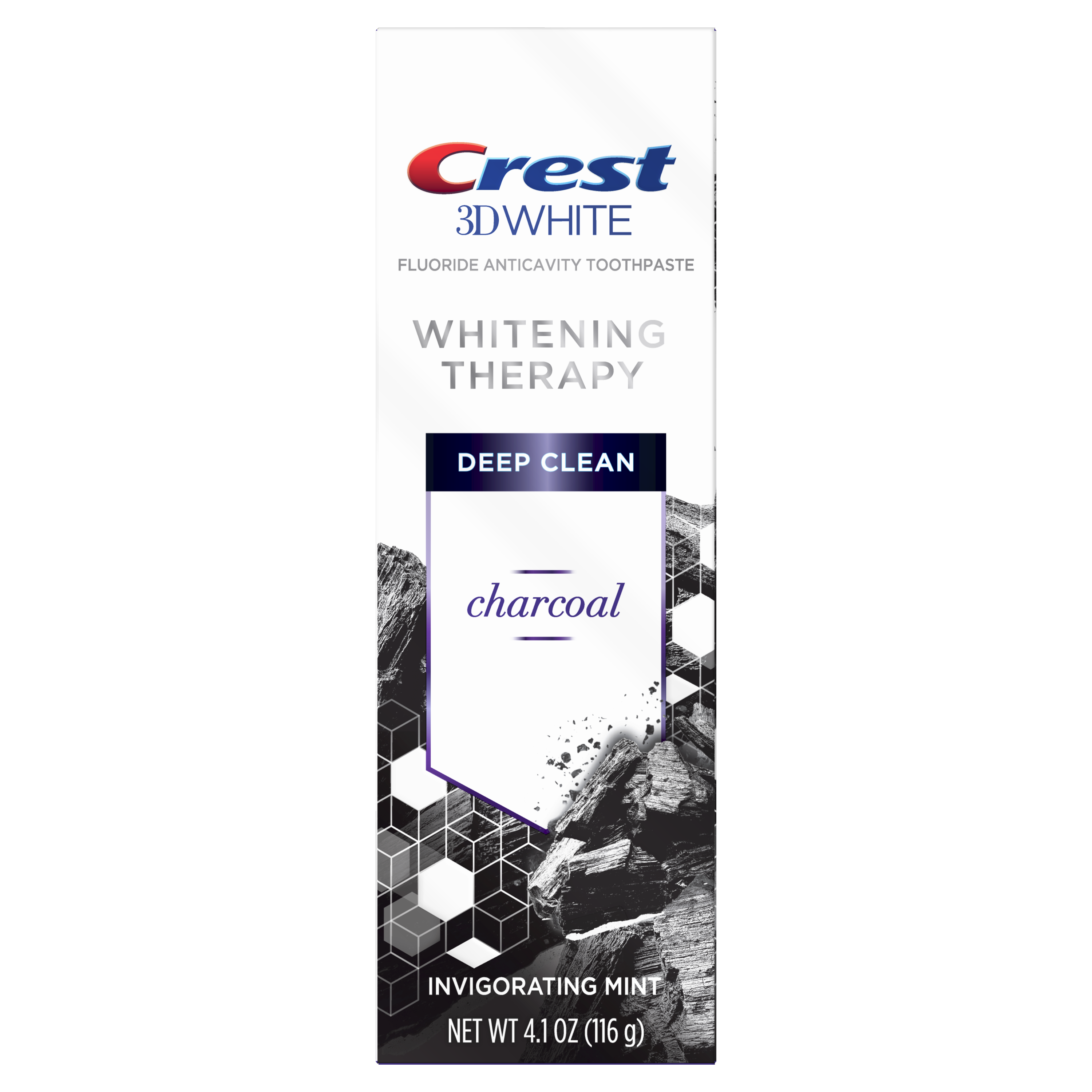 Crest 3D White Whitening Therapy Deep Clean Charcoal. (Suministrada)