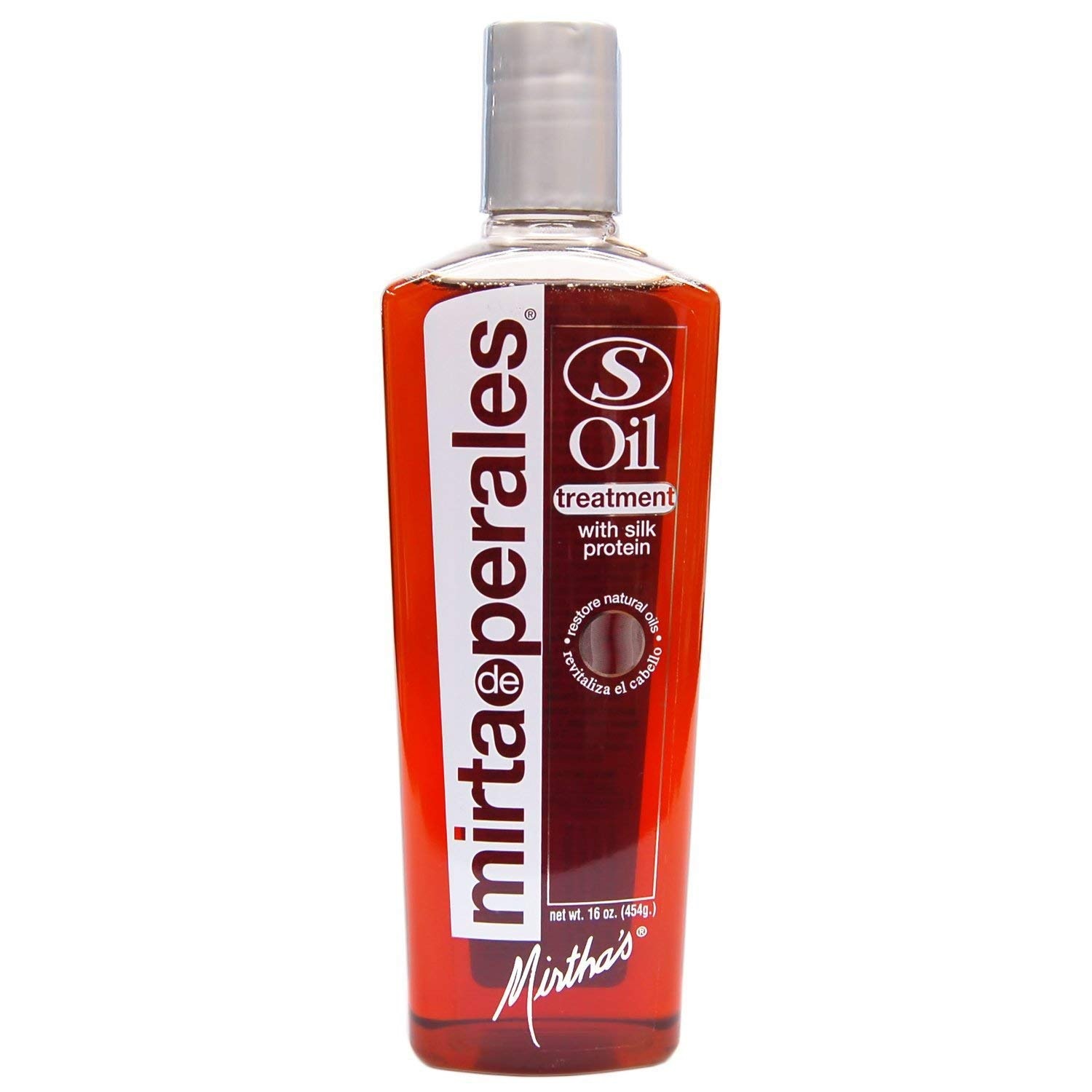 S Oil Treatment with Silk Protein de Mirta de Perales - Está diseñado para reconstruir, restaurar y rejuvenecer el cabello dañado. Promete restaurar el brillo y la elasticidad de la hebra. Se aplica antes del lavado y se deja actuar por unos minutos. Consíguelo en farmacias. (Suministrada)
