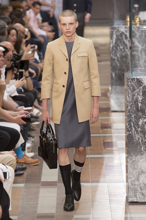 Desfile de la colección primavera-verano 2018 de Thom Browne. (WGSN)
