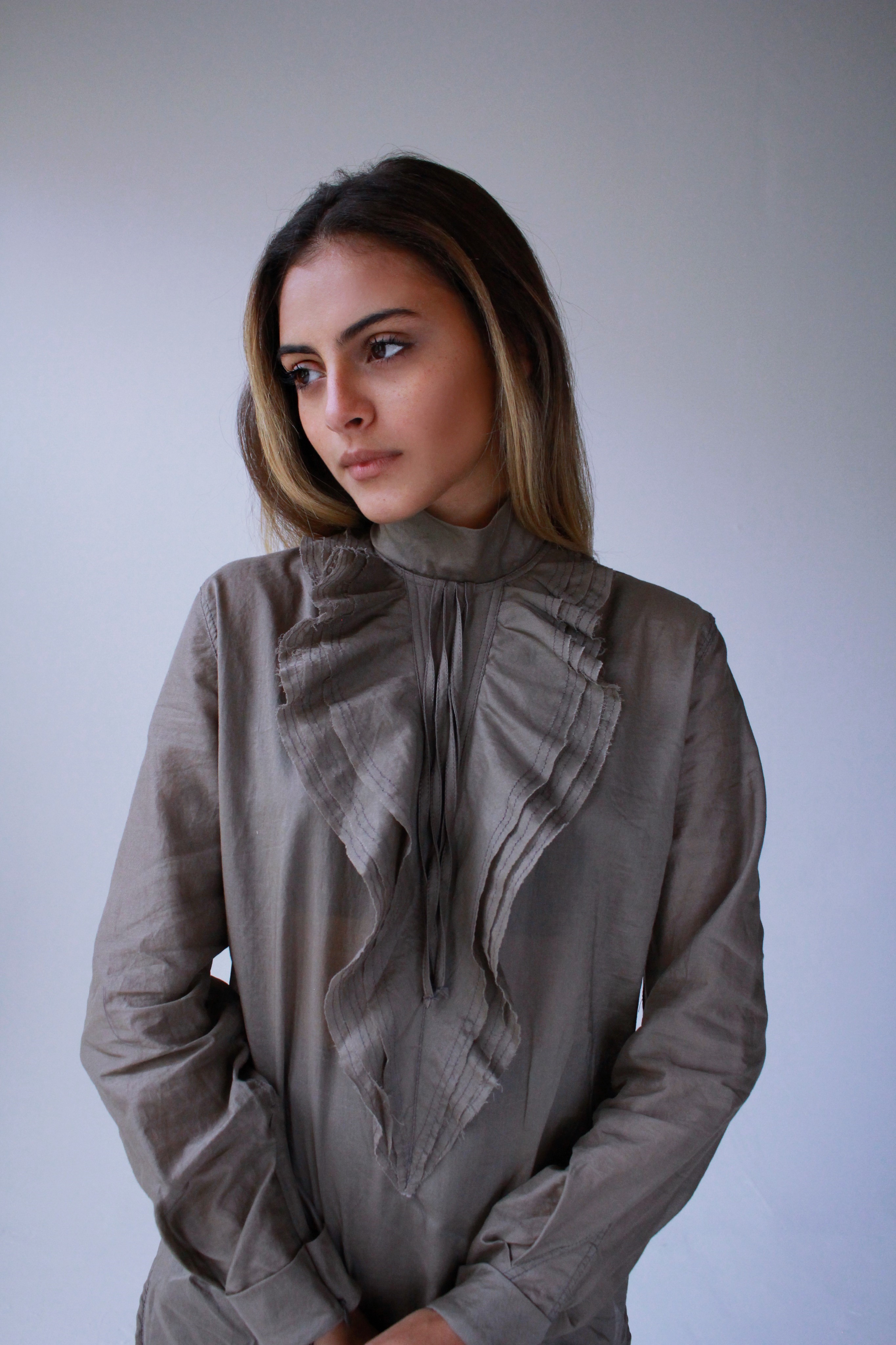 Camisa de algodón con volantes (Suministrada / Foto Daliana Alvarado)