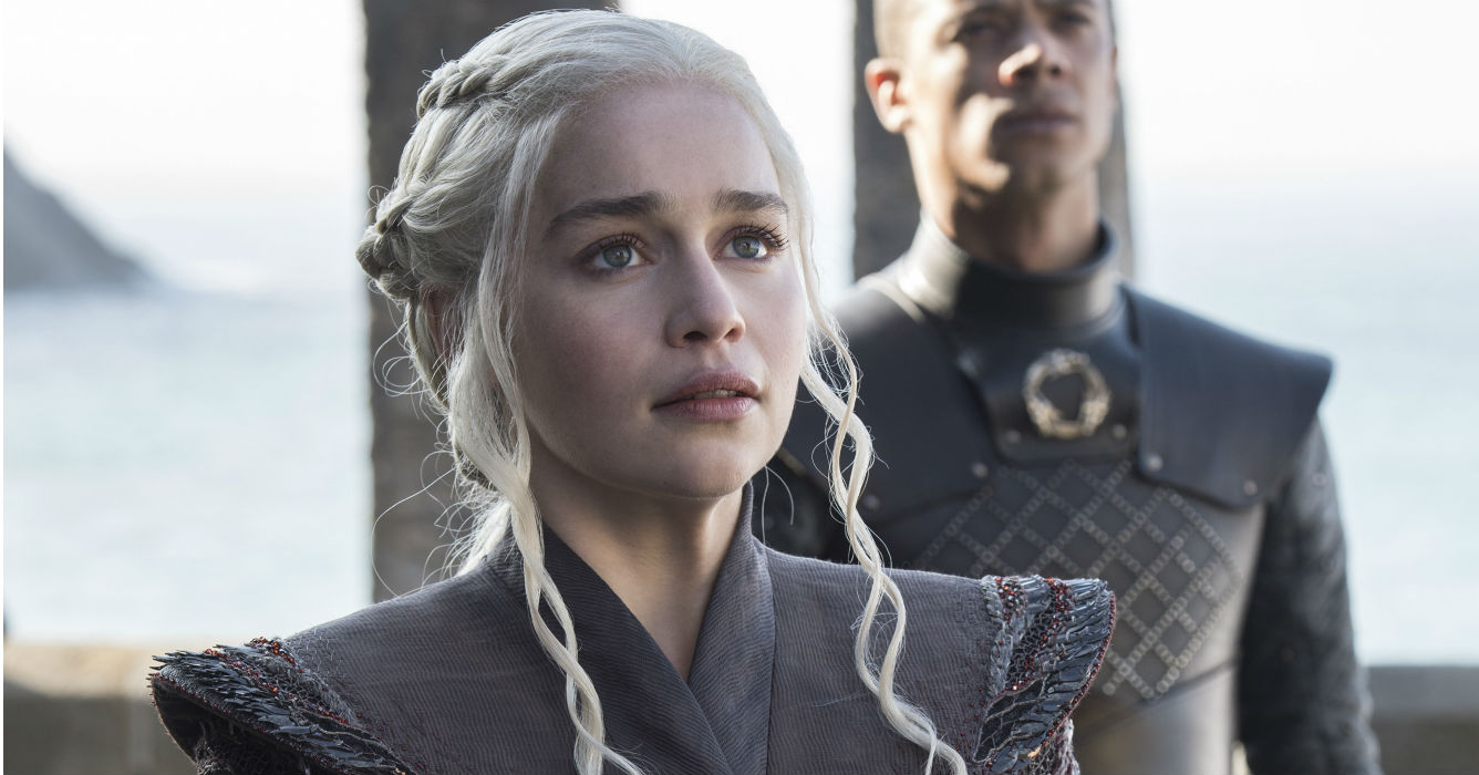 Daenerys Targaryen, la última de su familia que sobrevive, tiene a su haber tres inmensos dragones con los que espera destronar a la casa Lannister y retomar su lugar en el Iron Trone. (HBO/ Helen Sloan/S7/Ep.1)