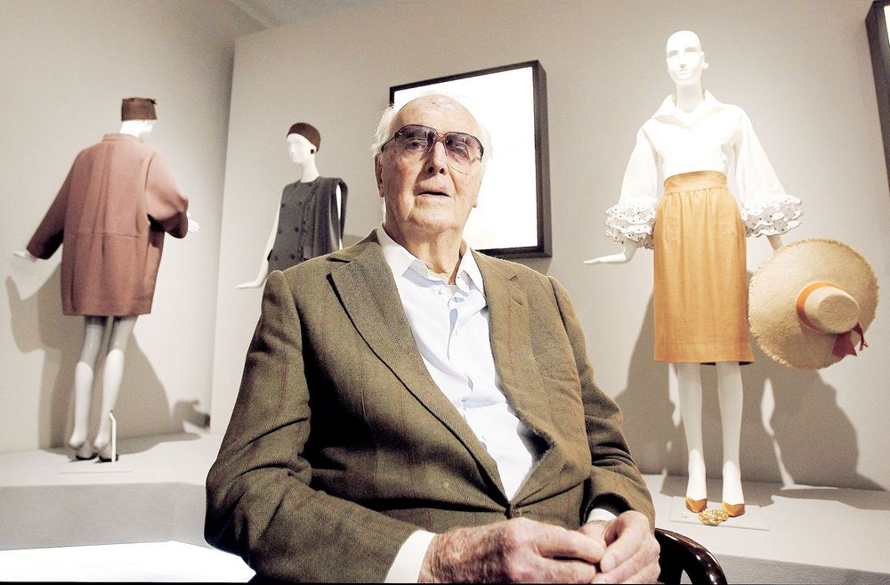 El legendario diseñador de modas francés Hubert Givenchy.