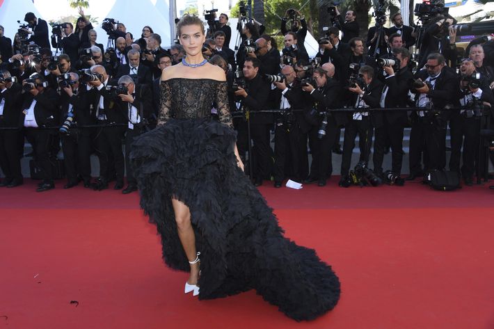 Arizona Muse en Ralph & Russo. (AP)