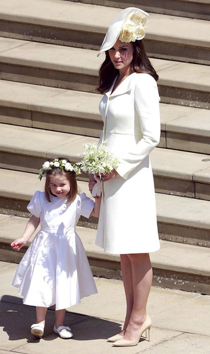 Kate Middleton y la princesa Charlotte. (AP)