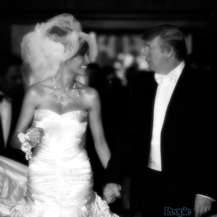 Foto de la boda de Melania con el actual presidente de Estados Unidos, celebrada en enero de 2005. (Foto: Archivo)