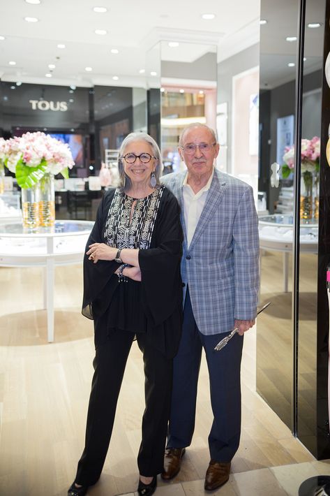 Marie Helene y David Morrow, en la apertura de la tienda Tous en The Mall of San Juan.