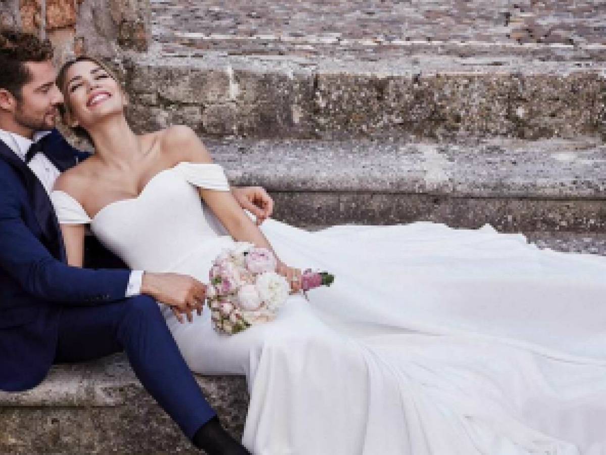 El romántico y sencillo "look" de David Bisbal y Rosanna Zanetti para su boda