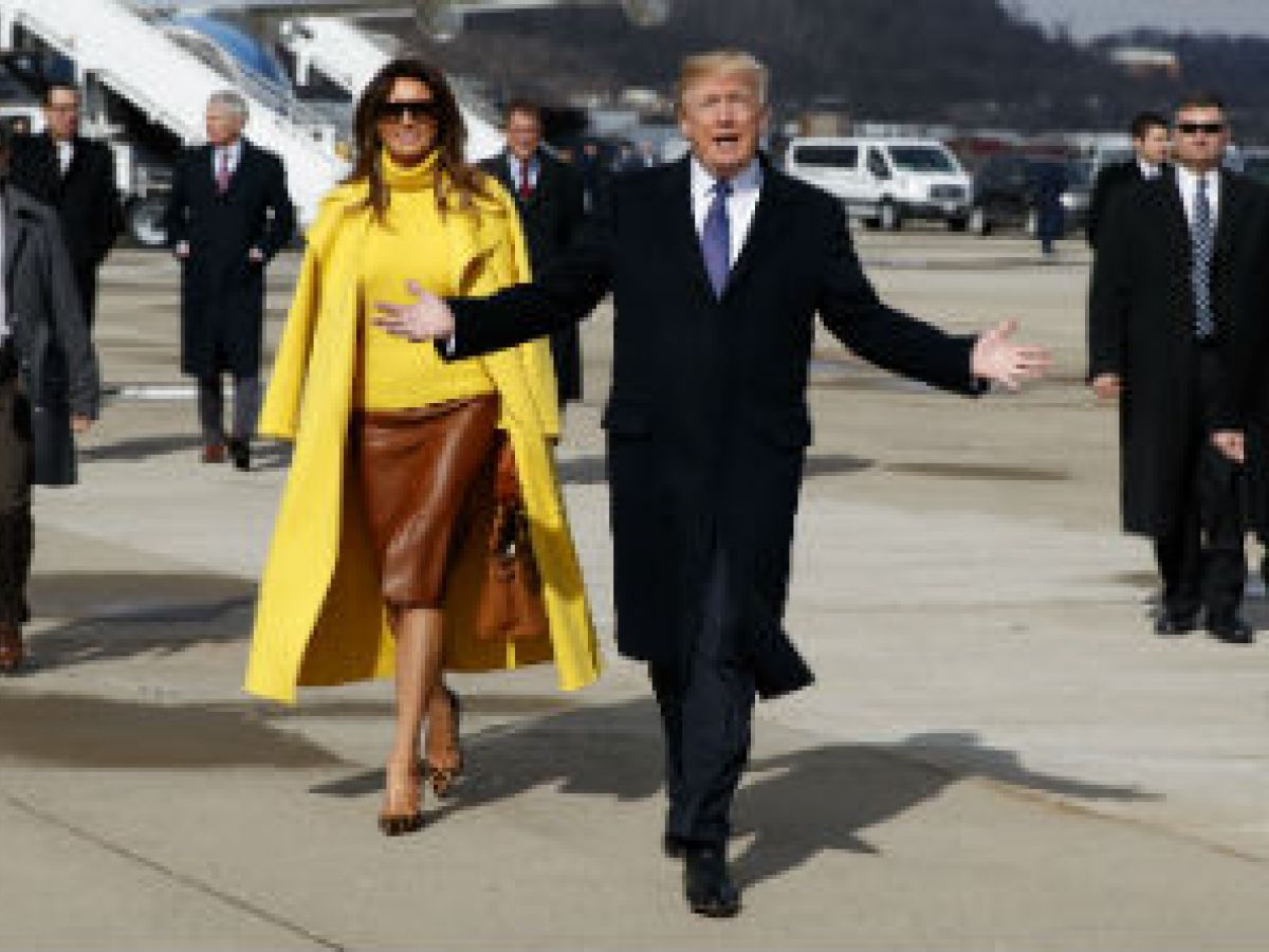 Melania Trump luce deslumbrante en su visita a Ohio