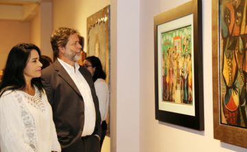 Celebración de arte en la sede de la Fundación Casa Cortés