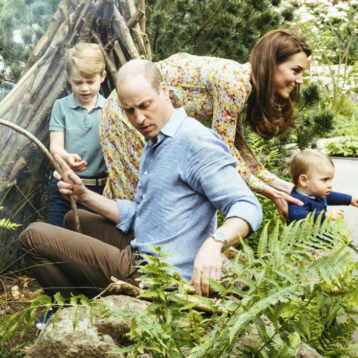 Un vistazo a los duques de Cambridge y sus hijos, en el jardín diseñado por Kate Middleton